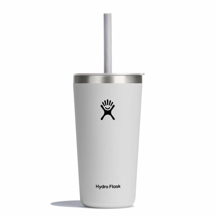 20 oz All Around™ Tumbler with Straw Lid - White T1