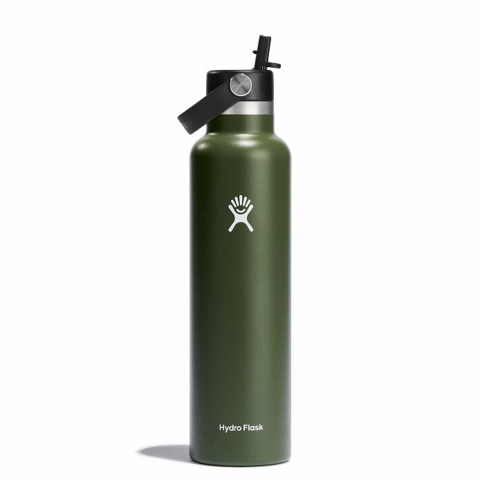 24 oz Standard Mouth w/ Flex Straw Cap - Olive I0
